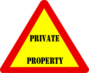 Fun Activities for Kids on Road Trips - Private Property Sign