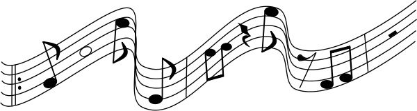 Musical score notes
