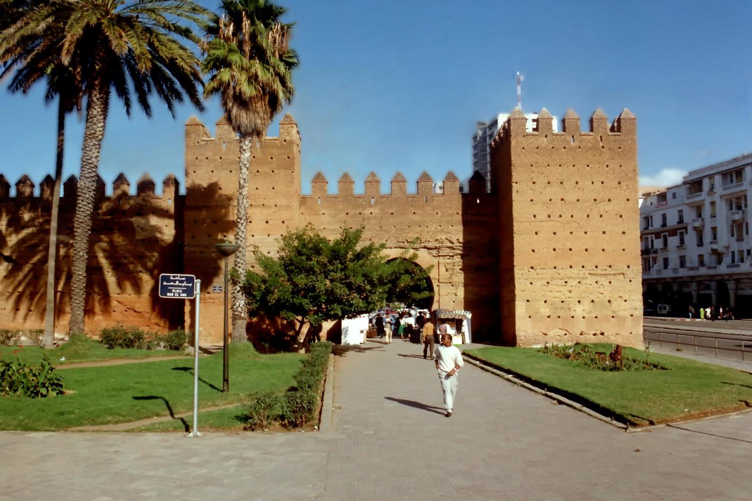 Morocco-ancient city wall in Rabat
