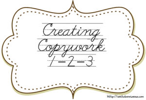 How to Write for Homeschoolers Creating Copywork 1-2-3