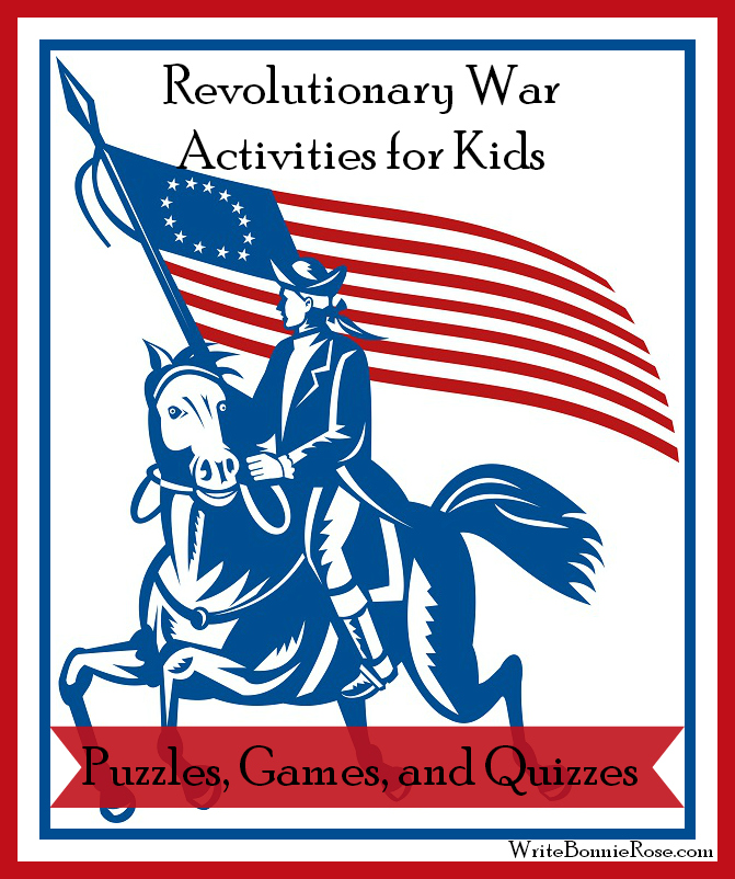 Revolutionary War Activities for Kids Puzzles, Games, and Quizzes
