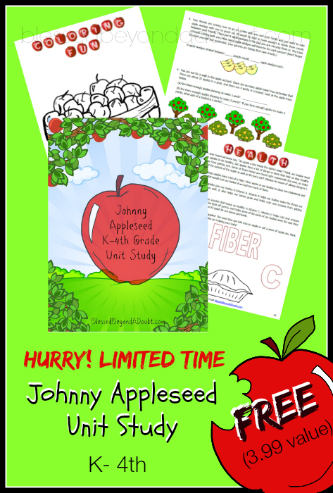Johnny Appleseed Unit Study