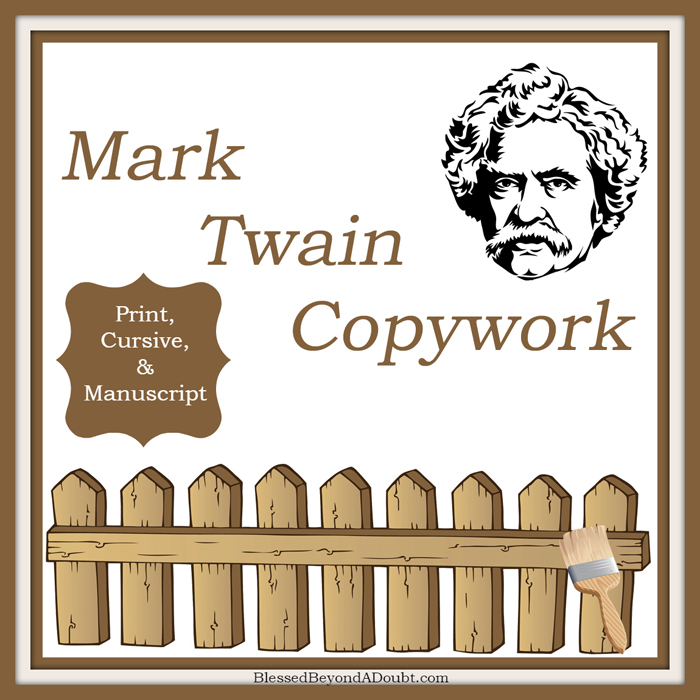 Mark Twain Quotes and Copywork