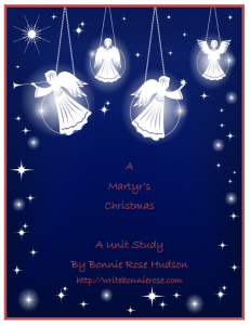 A Martyr's Christmas unit study