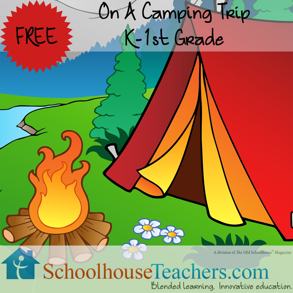 On a Camping Trip Schoolhouse Teachers freebie