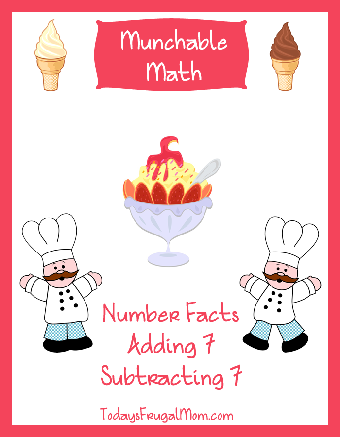 Elementary Math Worksheets-Munchable Math Ice Cream