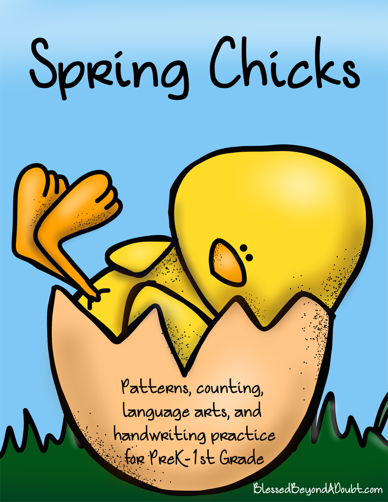 FREE Spring Chicks Printable Language Arts Pack
