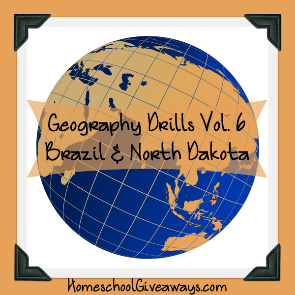 Free Geography Drills Volume 6 - Brazil and North Dakota