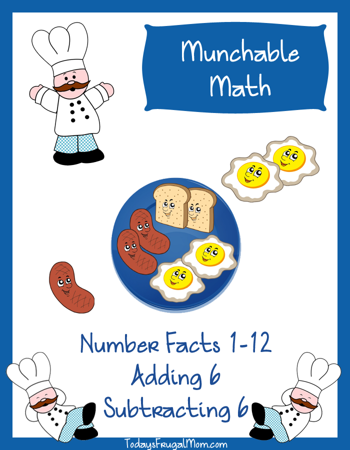 Elementary Math Worksheets-Munchable Math Breakfast