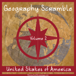 Geography Scramble Vol 2 United States of America