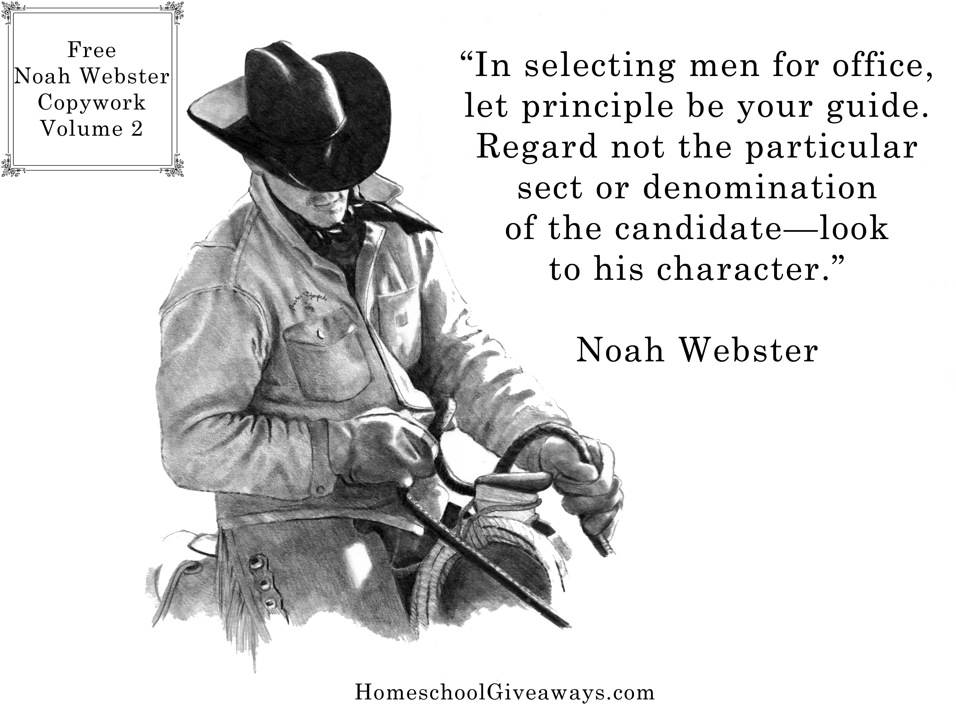 FREE Noah Webster Copywork