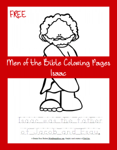 Free Bible Coloring Page-Isaac