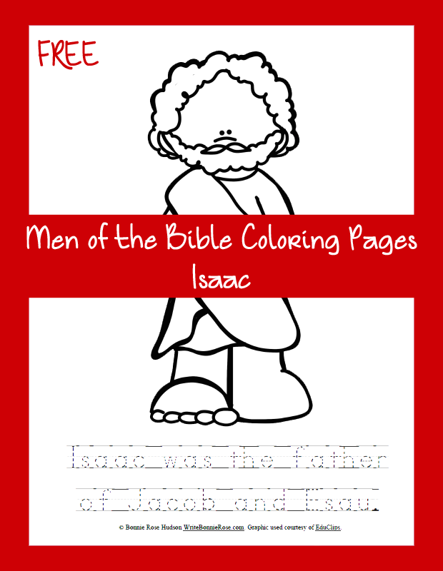 Free Men of the Bible Coloring Page-Isaac