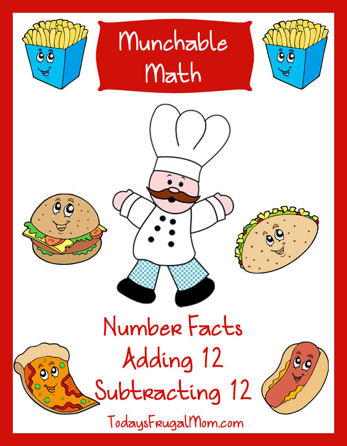FREE Elementary Math Worksheets: Munchable Math Fun Foods