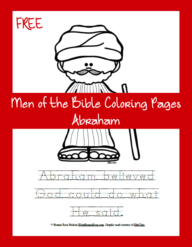 Free Men of the Bible Coloring Page-Abraham