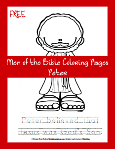 Men of the Bible Coloring Page-Peter