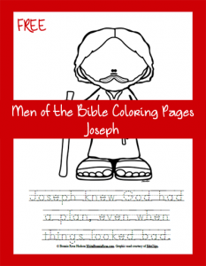 Free Bible Coloring Page-Joseph