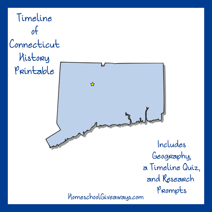Free Connecticut State History Printable