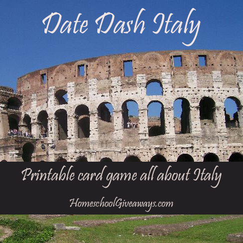 Date Dash Italian History Card Game