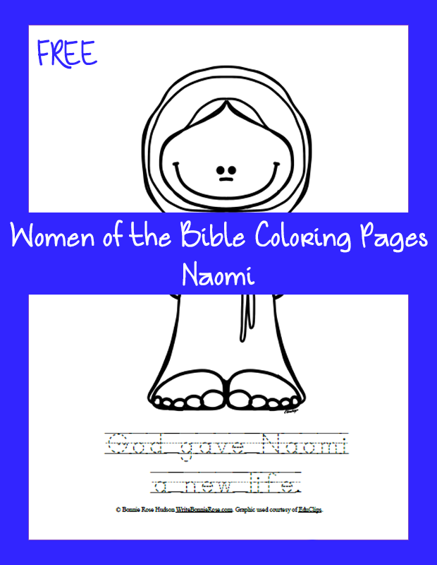 Free Women of the Bible Coloring Page-Naomi
