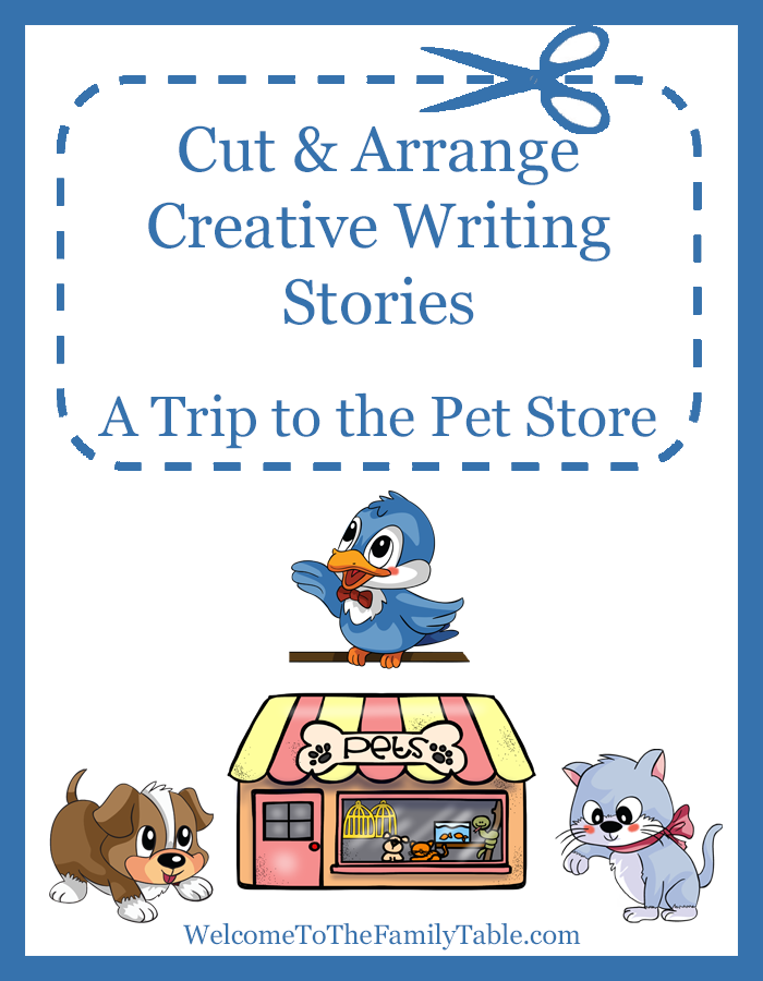 Cut and Arrange Creative Writing Stories for Kids – A Trip to the Pet Store