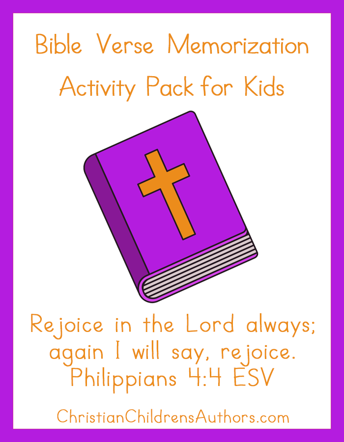 Bible Verse Activities for Kids-Philippians 4:4