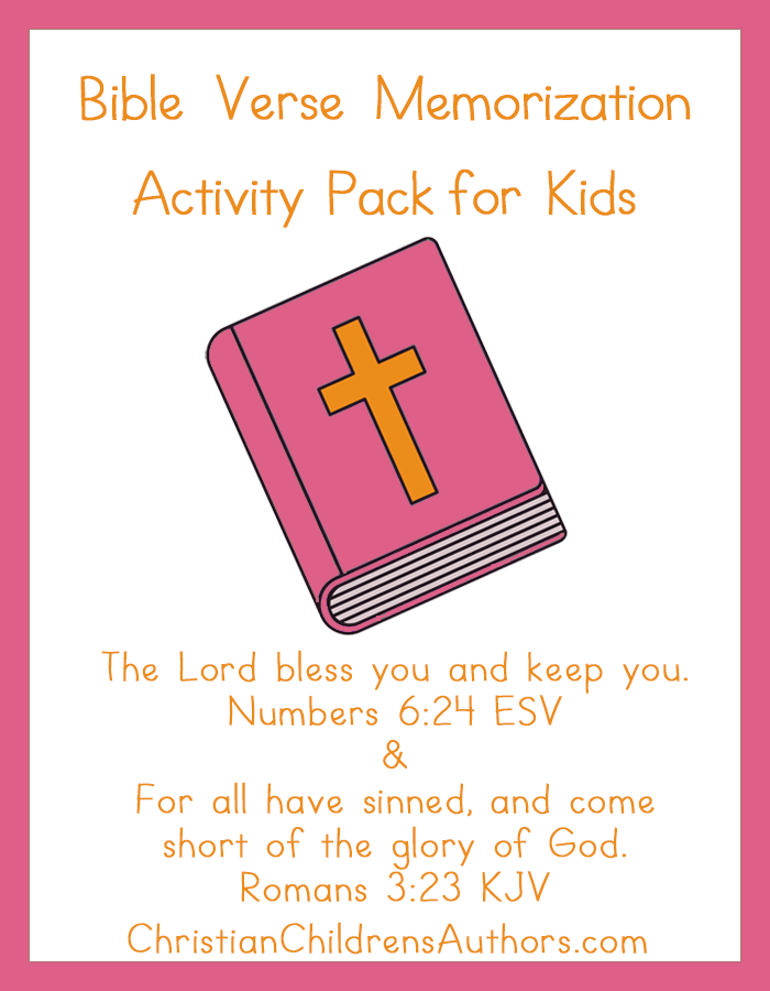 Bible Verse Activities for Kids-Numbers 6:24 and Romans 3:23