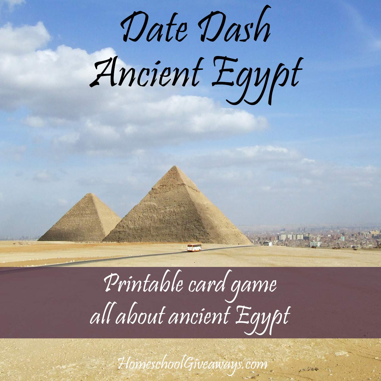 FREE Date Dash Ancient Egypt Card Game