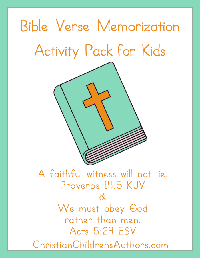 Bible Verse Activities for Kids-Proverbs 14:5 and Acts 5:29