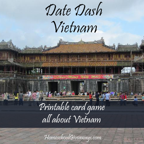FREE Date Dash Vietnam-Vietnamese History Card Game