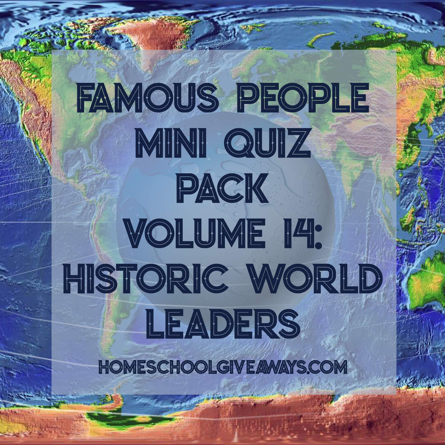 FREE Famous People Mini Quiz Pack Vol. 14 – Historic World Leaders