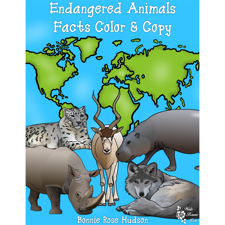 Endangered Animal Facts Color & Copy 