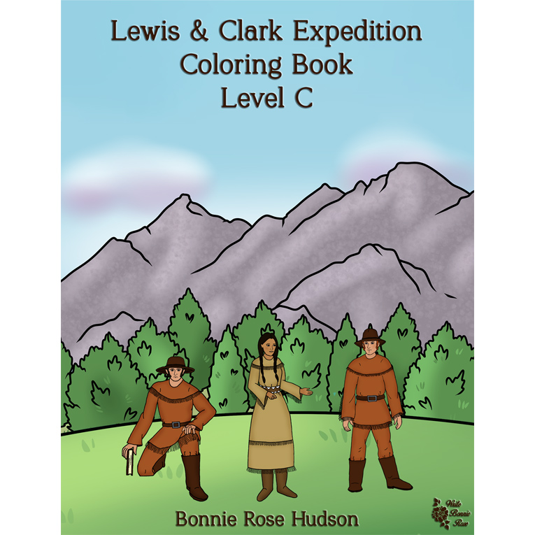Lewis  Clark Expedition Coloring Book-Level B or C